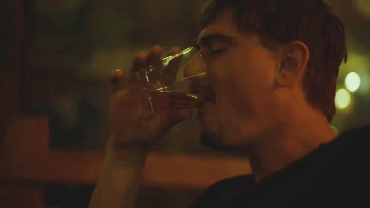 Guy drinking in bar - Serve Safe Drink Safe Do the Right Thing - Lakota Denton Campaign